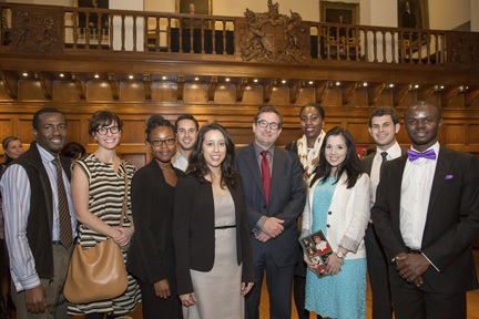 11-Students from Osgoode Hall Law School with Dean Lorne Sossin 
